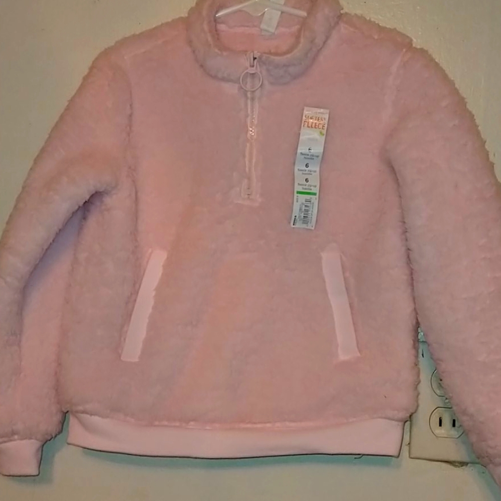 Girls fuzzy warm sweater